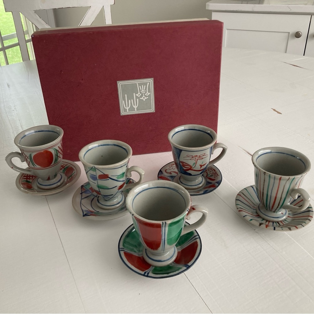 Authentic Japanese Ceramic Espresso Cup Set